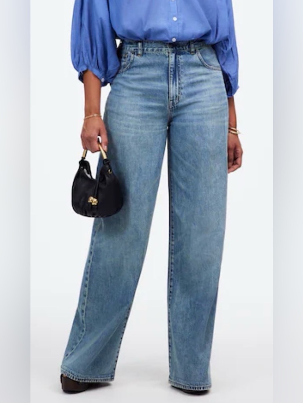 Curvy Superwide Leg Jeans in Billings Wash Airy